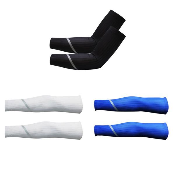 

protection running sports arm sleeves breathable bicycle basketball elbow cover fishing cycling sunscreen bands & knee pads, Black;gray