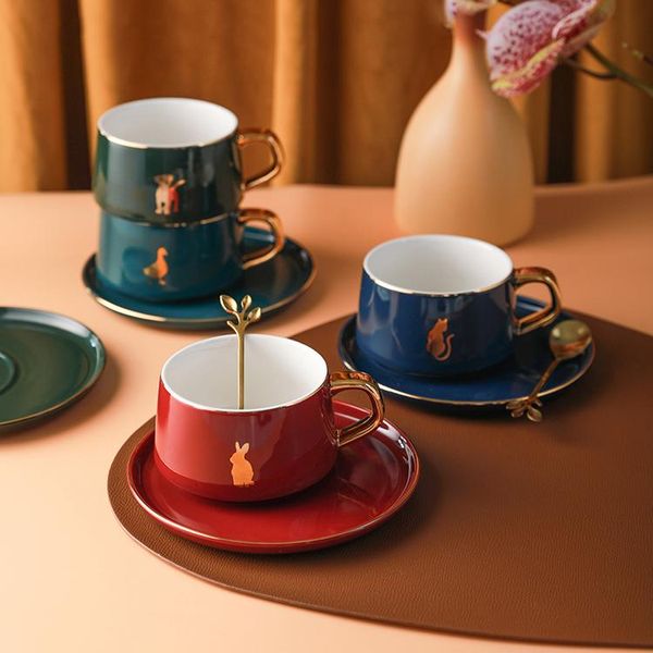 

cups & saucers luxury chinese coffee cup porcelain creative british with handle reusable filizanka do kawy home drinkware ab50cs
