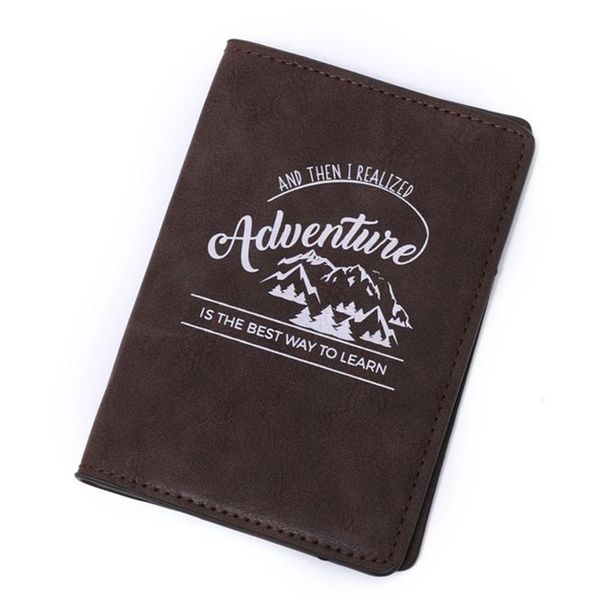 

card holders ankucoo leisure passport cover case women men travel holder id&document an06, Brown;gray