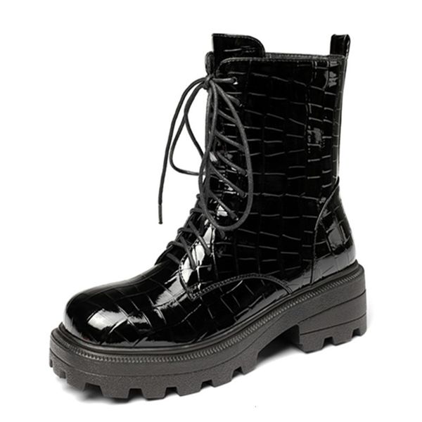 

asumer bottom sale women's boots cool fall shoes woman size 43, Black