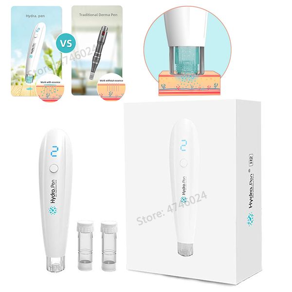 

new home use electric hydra pen h2 derma microneedling pen meso automatic infusion hydrapen hydra roller stamp serum applicator perfections