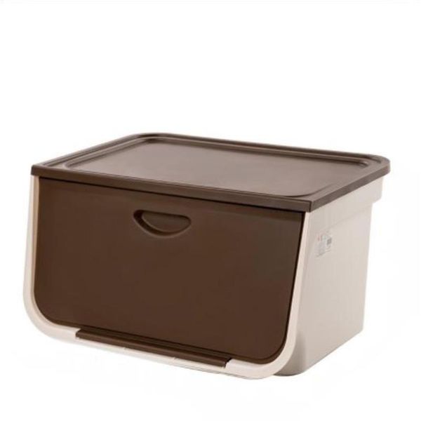 

storage drawers front open plastic box flip children's toy clothes sorting
