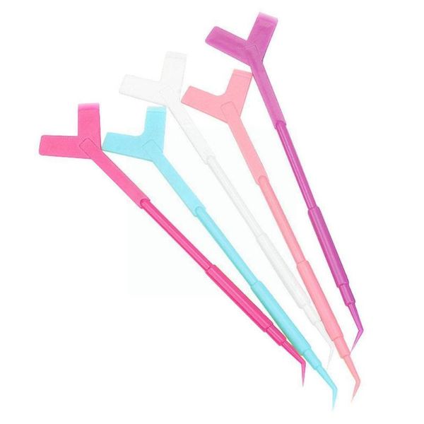 

eyebrow tools & stencils 10pcs perm eyelash triple-pick stick wand lifting curl pads extension lash y kit curlers tool eye brushes sili j6v4