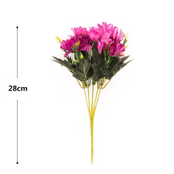 

artificial flowers 5 branches 10 heads vintage oil painting style daisy bouquet for home garden office dining wedding decor v decorative & w