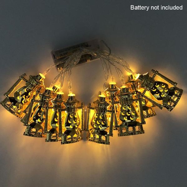 

strings lanterns battery powered indoor outdoor muslim ramadan led fairy light eid mubarak oil lamp garden iron art string home decor
