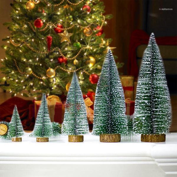

christmas decorations mini tree decoration for home pine ornaments 2021 navidad year1