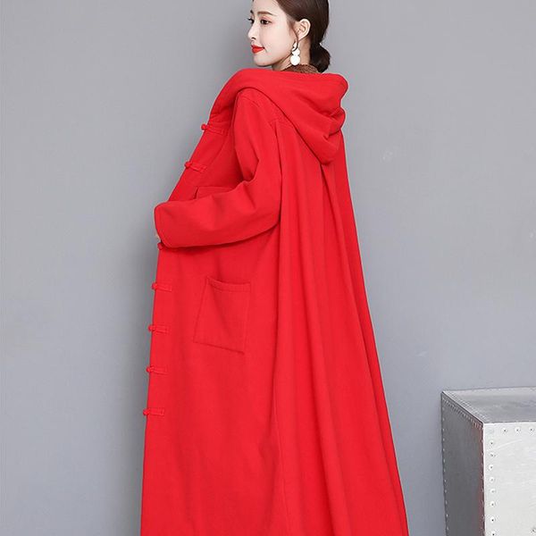 

women's trench coats autumn winter fashion long coat women plus size single-breasted solid velvet thickening lady windbreaker clothes 3, Tan;black