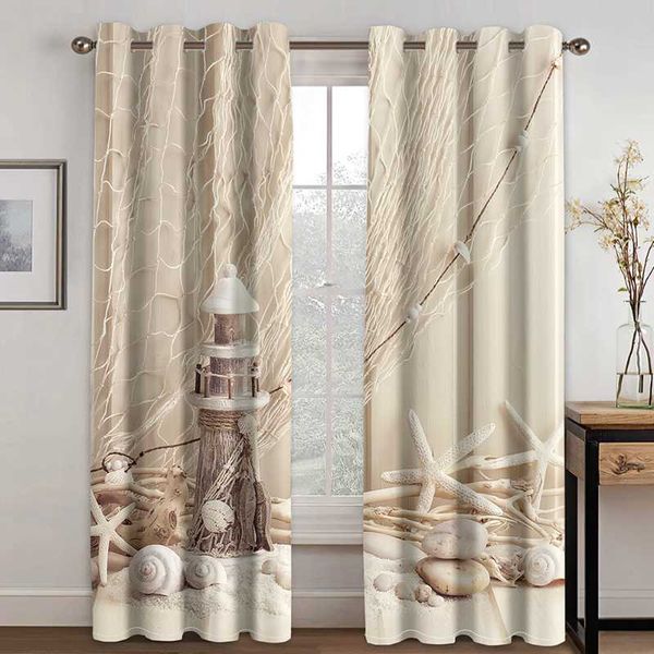 

curtains for living room luxury shell starfish bedroom kitchen space divider modern decor designer custom home textile window curtain & drap