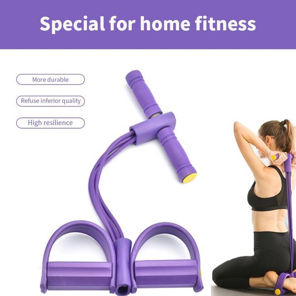

resistance bands yoga accessories 4 tubes latex pedal fitness pull ropes elastic straps pilates workout home exercise equipment