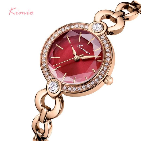 

wristwatches kimio brand ladies bracelet watches for women fashion small dial watch 2021 luxury female wristwatch relogio feminino, Slivery;brown