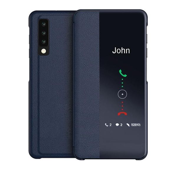 

original smart view window flip case cover for huawei p40 p30 p20 p10 plus mate 9 10 20 30 pro lite leather cell phone cases