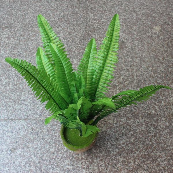 

heads artificial fern grass big leaf persian plant wall distribution tropical rainforest green decorative flowers & wreaths