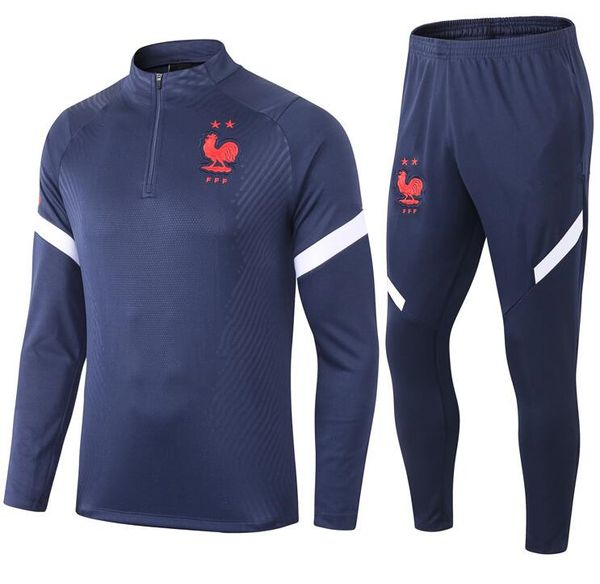 

star pogba soccer training suit long sleeve survetement maillot de foot 2021 mbappe sportswear set football tracksuit jacket 5151, Black