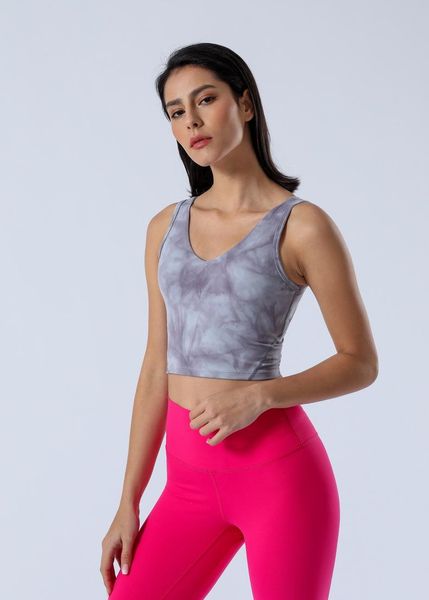 

sports bra beauty underwear for women gym slkims tie dye vest fitness crop brassiere femme yoga outfit