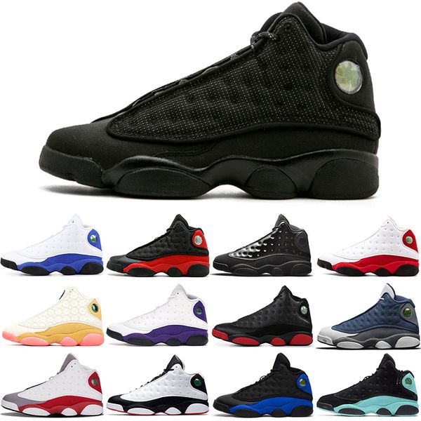 

fashion basketball shoes man running 13 high 13s alternate altitude atmosphere aurora green barons black cat blue white bred cap and gown ol