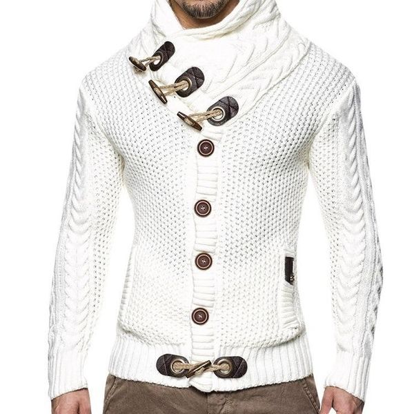 

men's sweaters fashion autumn and winter knitwear cardigan, White;black