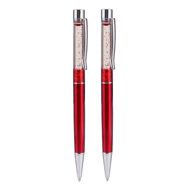 

set of 2pcs metal ballpoin pen convenient pens simple writing students stationery for home office advertising school ( gel