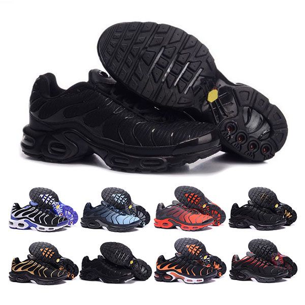 

mens tn plus running shoes men and women trainers chaussures triple white black hyper blue green tns sneakers sports
