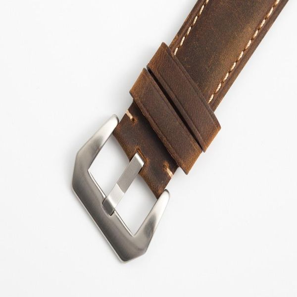 

watch bands the strap leather head layer grind arenaceous 20-22-24-26 mm men's and women's watches accessories, Black;brown