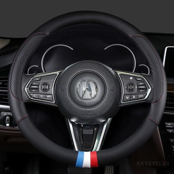 

steering wheel covers microfiber leather 38cm car cover anti-slip for tl tsx mdx rsx type s tlx ilx zdx cl auto accessories
