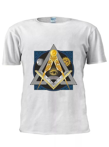 

illuminati mason masonic eye inspired t shirt men women tshirt m415, White;black