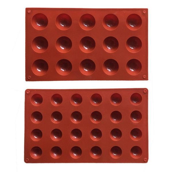 

cake tools diy baking silicone molds round semicircle doughnut cup soap biscuit chocolate tin