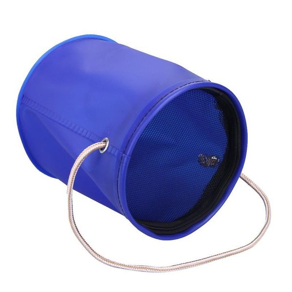 

outdoor camping hiking fishing bucket portable eva canvas folding tackle storage tools orange accessories