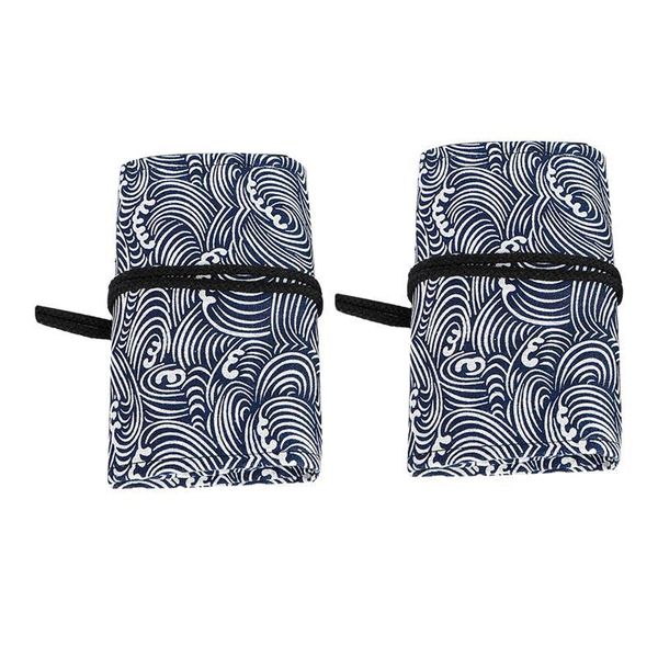 

pencil cases printed pattern color pen wraps practical drawing pencils bags rolls