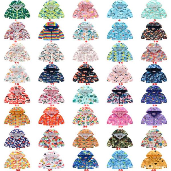 

jackets kids for boys autumn spring children hooded print outerwear windbreaker casual coats clothing korean 2-8y, Blue;gray