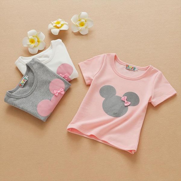 

summer girls cartoon t shirt 1 6year children kids clothes baby fashion o neck costume, Blue