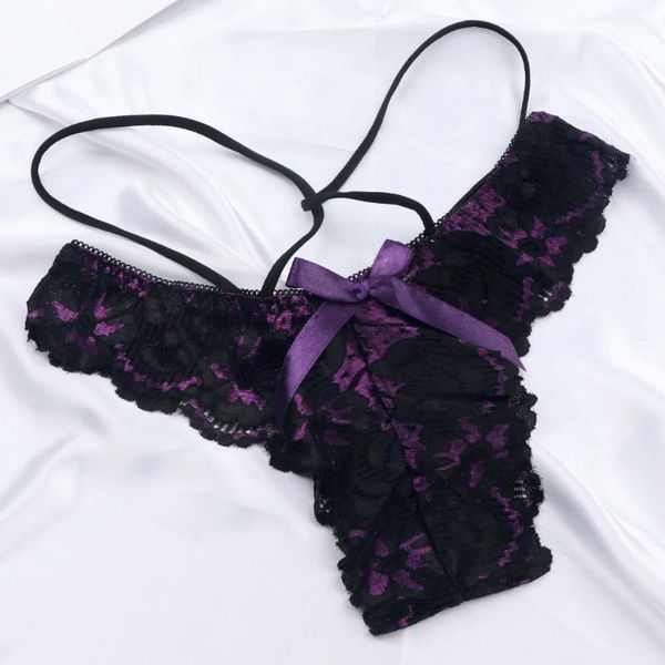 

women's panties 1pc fashion underwear women lace thongs g-string v-string knickers lingerie of, Black;pink