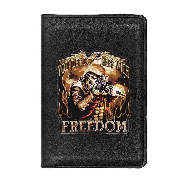 

card holders cool om fighter passport cover classic leather men women id travel holder wallet, Brown;gray