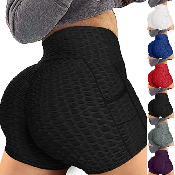 

yoga outfit ruched booty shorts for women scrunch buhip push up slim fit sports tummy control workout gym fitness legging