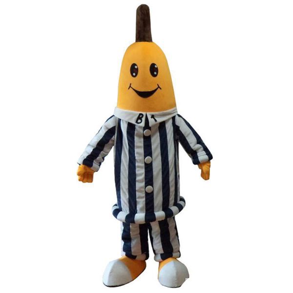 Halloween-Bananen-Maskottchen-Kostüm, Top-Qualität, individuelles Cartoon-Anime-Thema, Charakter, Erwachsenengröße, Karneval, Weihnachten, ausgefallenes Partykleid