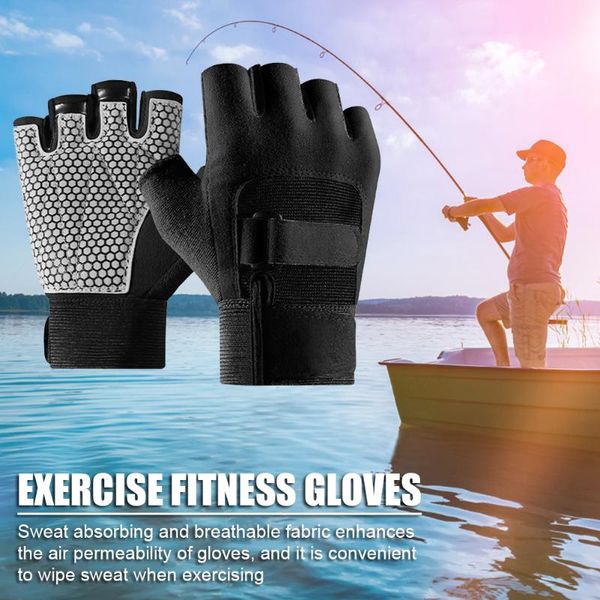 

outdoor sports gloves cycling weight lifting half finger portable waterproof elements for women men, Black