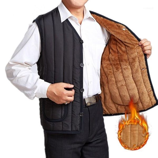 

men's vests nice autumn winter men wool down vest jacket female sleeveless fleece fur coat single breasted plus size 3xl1, Black;white