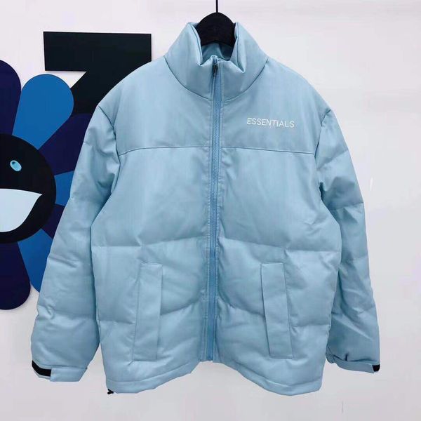 

men's jackets and women's light quilted jacket, high neck warm thick cotton, essential, Black;brown