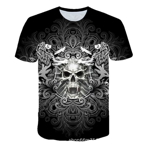 

dark angel pattern men 3d print t-shirt graphic optical illusion short sleeve party streetwear punk & gothic round neck summer, White;black