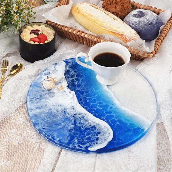 

craft tools silicone mold exquisite handmade diy tool crystal mould round tray mirror table household products