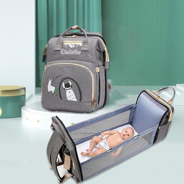 

diaper bags baby bag multifunction portable large capacity mommy backpack changing maternity foldable travel bed for outdoor