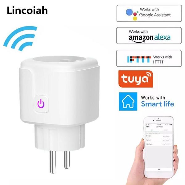 

smart home control wifi plug eu us uk adaptor wireless remote voice power energy monitor outlet timer socket for alexa google