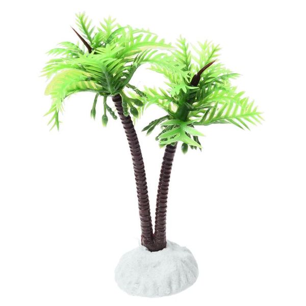 

decorations 10cm plastic coconut plant ornament for aquarium fish tank