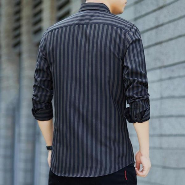 

men's casual shirts leisure fabulous skin-friendly male shirt all match autumn buttons for home, White;black