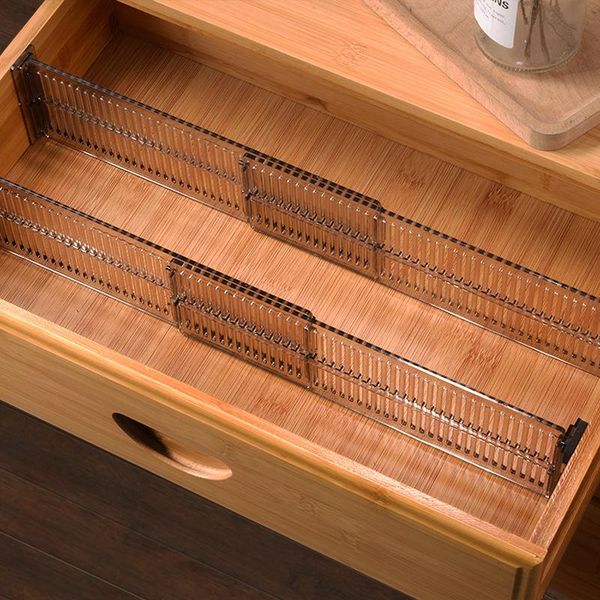

storage drawers 2pcs/set adjustable clapboard drawer divider partition diy durable organiser wardrobe closet punch-separator