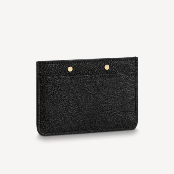 

m69171 floral embossed card holder designer womens mini sarah clemence key pouch pochette accessoires coin purse neo porte cartes wallet, Brown;gray