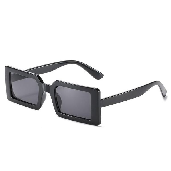 

sunglasses 2021 fashion trend personality square small frame female fluorescent green street shooting catwalk ins, White;black