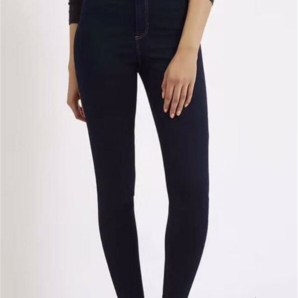 

women's jeans women high waist korean slim elastic stretch skinny denim pencil pants trousers ladies push up big plus size zfn3, Blue