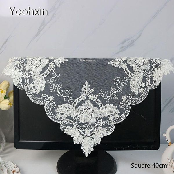 

mats & pads white mesh lace embroidery table place mat cloth pad cup placemat doily kitchen wedding christmas decor tableware