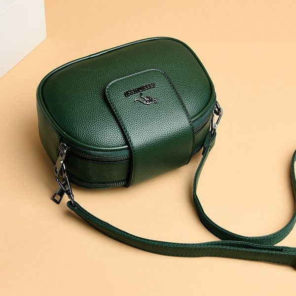 

ladys mini small flap crossbody portable solid color messenger hand leather shoulder bags