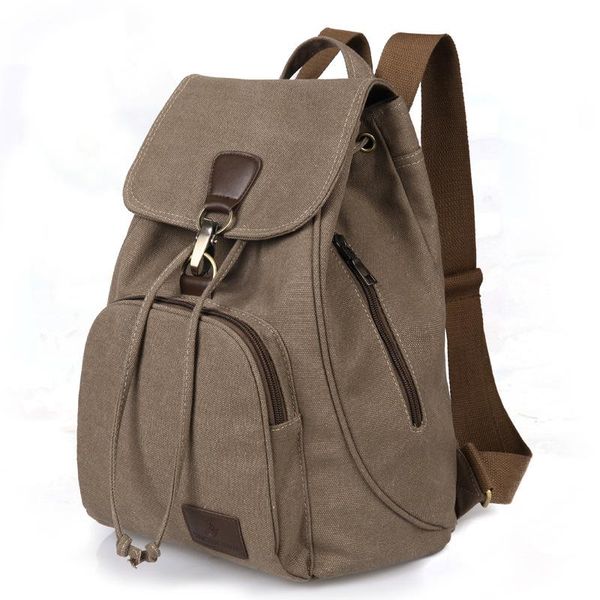 

backpack vintage girls' outdoor canvas schoolbag fashion computer bag